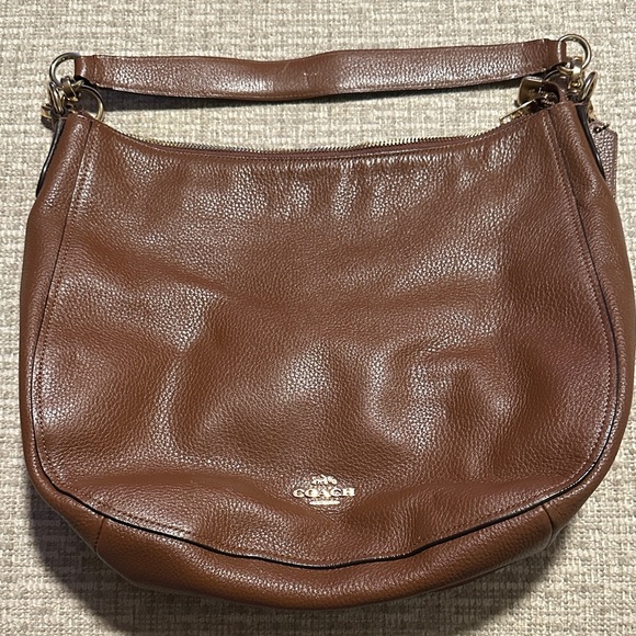 Coach Handbags - Coach Rich Brown Leather Hobo Bag